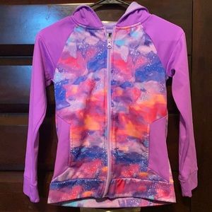 Champion zip-up hooded shirt